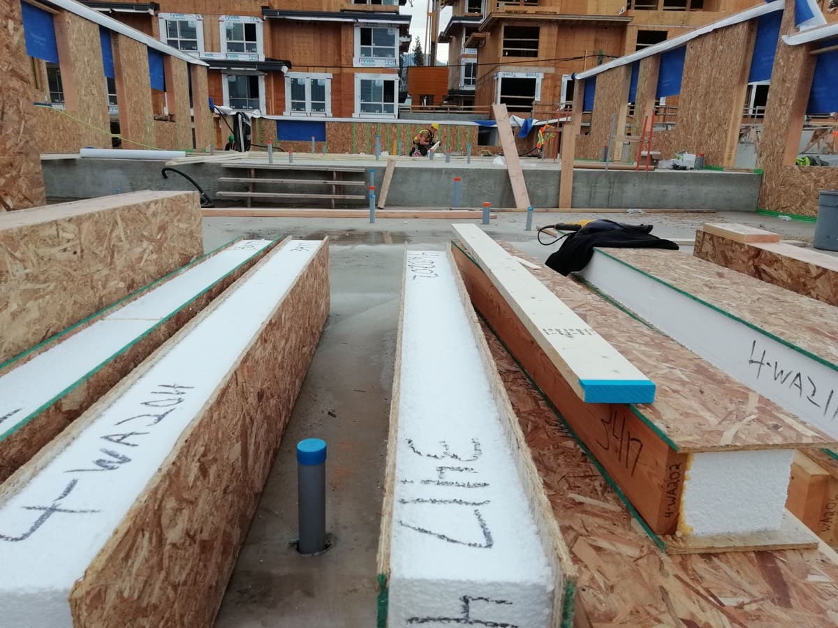 SIP panel installation by Harewood Construction